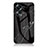 Coque Contour Silicone et Vitre Motif Fantaisie Miroir Etui Housse pour Oppo A18 Noir