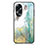 Coque Contour Silicone et Vitre Motif Fantaisie Miroir Etui Housse pour Oppo A18 Petit