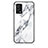 Coque Contour Silicone et Vitre Motif Fantaisie Miroir Etui Housse pour Oppo A55 4G Blanc