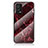 Coque Contour Silicone et Vitre Motif Fantaisie Miroir Etui Housse pour Oppo A55 4G Rouge