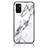 Coque Contour Silicone et Vitre Motif Fantaisie Miroir Etui Housse pour Oppo A55S 5G Blanc