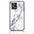 Coque Contour Silicone et Vitre Motif Fantaisie Miroir Etui Housse pour Oppo F21 Pro 4G Blanc