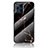 Coque Contour Silicone et Vitre Motif Fantaisie Miroir Etui Housse pour Oppo Find X3 5G Or et Noir