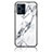 Coque Contour Silicone et Vitre Motif Fantaisie Miroir Etui Housse pour Oppo Find X3 Pro 5G Blanc