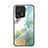 Coque Contour Silicone et Vitre Motif Fantaisie Miroir Etui Housse pour Oppo Find X5 5G Vert