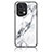 Coque Contour Silicone et Vitre Motif Fantaisie Miroir Etui Housse pour Oppo Find X5 Pro 5G Blanc