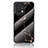 Coque Contour Silicone et Vitre Motif Fantaisie Miroir Etui Housse pour Oppo Find X5 Pro 5G Or et Noir