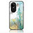 Coque Contour Silicone et Vitre Motif Fantaisie Miroir Etui Housse pour Oppo Reno10 5G Petit