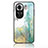 Coque Contour Silicone et Vitre Motif Fantaisie Miroir Etui Housse pour Oppo Reno11 5G Petit