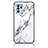 Coque Contour Silicone et Vitre Motif Fantaisie Miroir Etui Housse pour Oppo Reno6 Z 5G Blanc