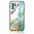 Coque Contour Silicone et Vitre Motif Fantaisie Miroir Etui Housse pour Oppo Reno6 Z 5G Vert