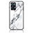 Coque Contour Silicone et Vitre Motif Fantaisie Miroir Etui Housse pour Oppo Reno7 Pro 5G Blanc