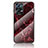 Coque Contour Silicone et Vitre Motif Fantaisie Miroir Etui Housse pour Oppo Reno7 Pro 5G Rouge