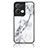 Coque Contour Silicone et Vitre Motif Fantaisie Miroir Etui Housse pour Oppo Reno9 Pro+ Plus 5G Blanc