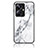 Coque Contour Silicone et Vitre Motif Fantaisie Miroir Etui Housse pour Realme 10 Pro+ Plus 5G Blanc