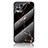 Coque Contour Silicone et Vitre Motif Fantaisie Miroir Etui Housse pour Realme 8i Or et Noir