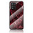 Coque Contour Silicone et Vitre Motif Fantaisie Miroir Etui Housse pour Realme 8s 5G Rouge