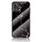 Coque Contour Silicone et Vitre Motif Fantaisie Miroir Etui Housse pour Realme 9 4G Or et Noir