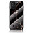 Coque Contour Silicone et Vitre Motif Fantaisie Miroir Etui Housse pour Realme C11 (2021) Or et Noir