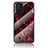 Coque Contour Silicone et Vitre Motif Fantaisie Miroir Etui Housse pour Realme C11 (2021) Rouge