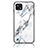 Coque Contour Silicone et Vitre Motif Fantaisie Miroir Etui Housse pour Realme C21 Blanc