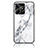 Coque Contour Silicone et Vitre Motif Fantaisie Miroir Etui Housse pour Realme C53 Blanc