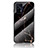 Coque Contour Silicone et Vitre Motif Fantaisie Miroir Etui Housse pour Realme GT Neo 2T 5G Or et Noir