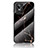 Coque Contour Silicone et Vitre Motif Fantaisie Miroir Etui Housse pour Realme GT Neo3 5G Or et Noir