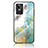 Coque Contour Silicone et Vitre Motif Fantaisie Miroir Etui Housse pour Realme GT Neo3 5G Vert