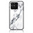 Coque Contour Silicone et Vitre Motif Fantaisie Miroir Etui Housse pour Realme Narzo 50A Blanc