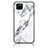 Coque Contour Silicone et Vitre Motif Fantaisie Miroir Etui Housse pour Realme V3 5G Blanc