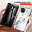 Coque Contour Silicone et Vitre Motif Fantaisie Miroir Etui Housse pour Samsung Galaxy A03 Petit