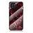 Coque Contour Silicone et Vitre Motif Fantaisie Miroir Etui Housse pour Samsung Galaxy A03 Rouge