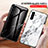 Coque Contour Silicone et Vitre Motif Fantaisie Miroir Etui Housse pour Samsung Galaxy A04s Petit