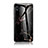 Coque Contour Silicone et Vitre Motif Fantaisie Miroir Etui Housse pour Samsung Galaxy A10e Or et Noir