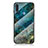 Coque Contour Silicone et Vitre Motif Fantaisie Miroir Etui Housse pour Samsung Galaxy A11 Bleu