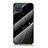 Coque Contour Silicone et Vitre Motif Fantaisie Miroir Etui Housse pour Samsung Galaxy A12 Nacho Noir