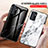 Coque Contour Silicone et Vitre Motif Fantaisie Miroir Etui Housse pour Samsung Galaxy A15 4G Petit