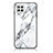 Coque Contour Silicone et Vitre Motif Fantaisie Miroir Etui Housse pour Samsung Galaxy A22 4G Blanc