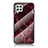 Coque Contour Silicone et Vitre Motif Fantaisie Miroir Etui Housse pour Samsung Galaxy A22 4G Rouge