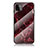 Coque Contour Silicone et Vitre Motif Fantaisie Miroir Etui Housse pour Samsung Galaxy A22 5G Rouge