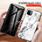 Coque Contour Silicone et Vitre Motif Fantaisie Miroir Etui Housse pour Samsung Galaxy A22s 5G Petit