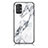 Coque Contour Silicone et Vitre Motif Fantaisie Miroir Etui Housse pour Samsung Galaxy A23 4G Blanc