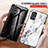 Coque Contour Silicone et Vitre Motif Fantaisie Miroir Etui Housse pour Samsung Galaxy A23 4G Petit