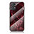 Coque Contour Silicone et Vitre Motif Fantaisie Miroir Etui Housse pour Samsung Galaxy A23 4G Rouge