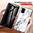 Coque Contour Silicone et Vitre Motif Fantaisie Miroir Etui Housse pour Samsung Galaxy A31 Petit