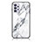 Coque Contour Silicone et Vitre Motif Fantaisie Miroir Etui Housse pour Samsung Galaxy A32 4G Blanc