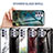 Coque Contour Silicone et Vitre Motif Fantaisie Miroir Etui Housse pour Samsung Galaxy A32 4G Petit