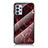 Coque Contour Silicone et Vitre Motif Fantaisie Miroir Etui Housse pour Samsung Galaxy A32 4G Rouge