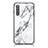 Coque Contour Silicone et Vitre Motif Fantaisie Miroir Etui Housse pour Samsung Galaxy A41 SC-41A Blanc